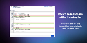 Keep your Jira issues moving through your development process while keeping your quality high by reviewing code inside Jira. No other tools needed.