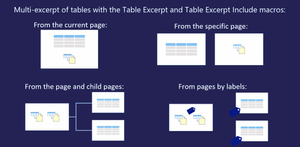 Build multiple pivot tables and charts based on one source table with the help of the Table Excerpt and Table Excerpt Include macros.