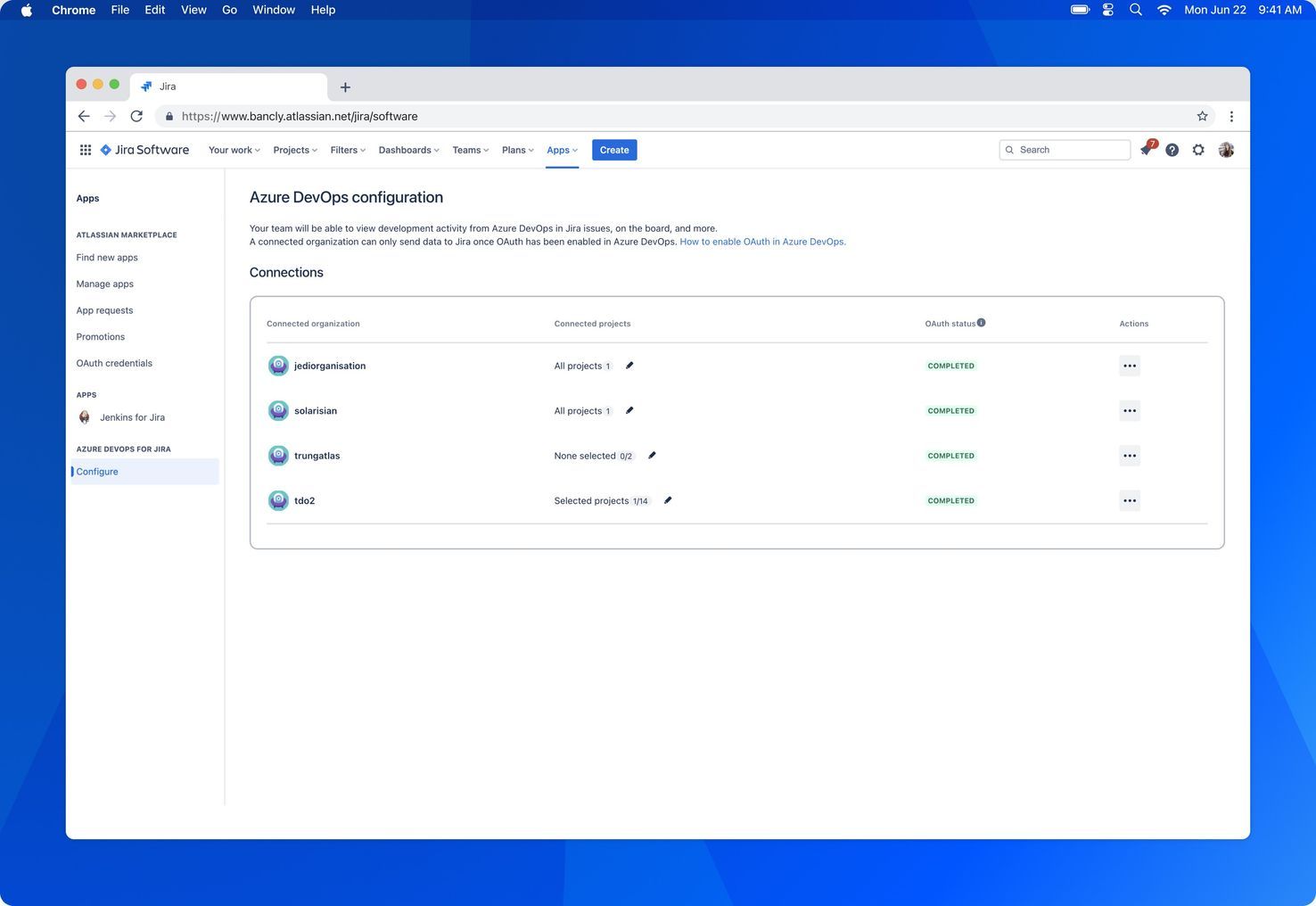 Connect Azure DevOps to Jira